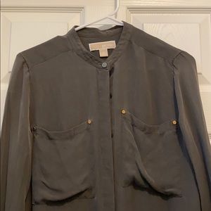 Michael Kors 100% silk button down size M